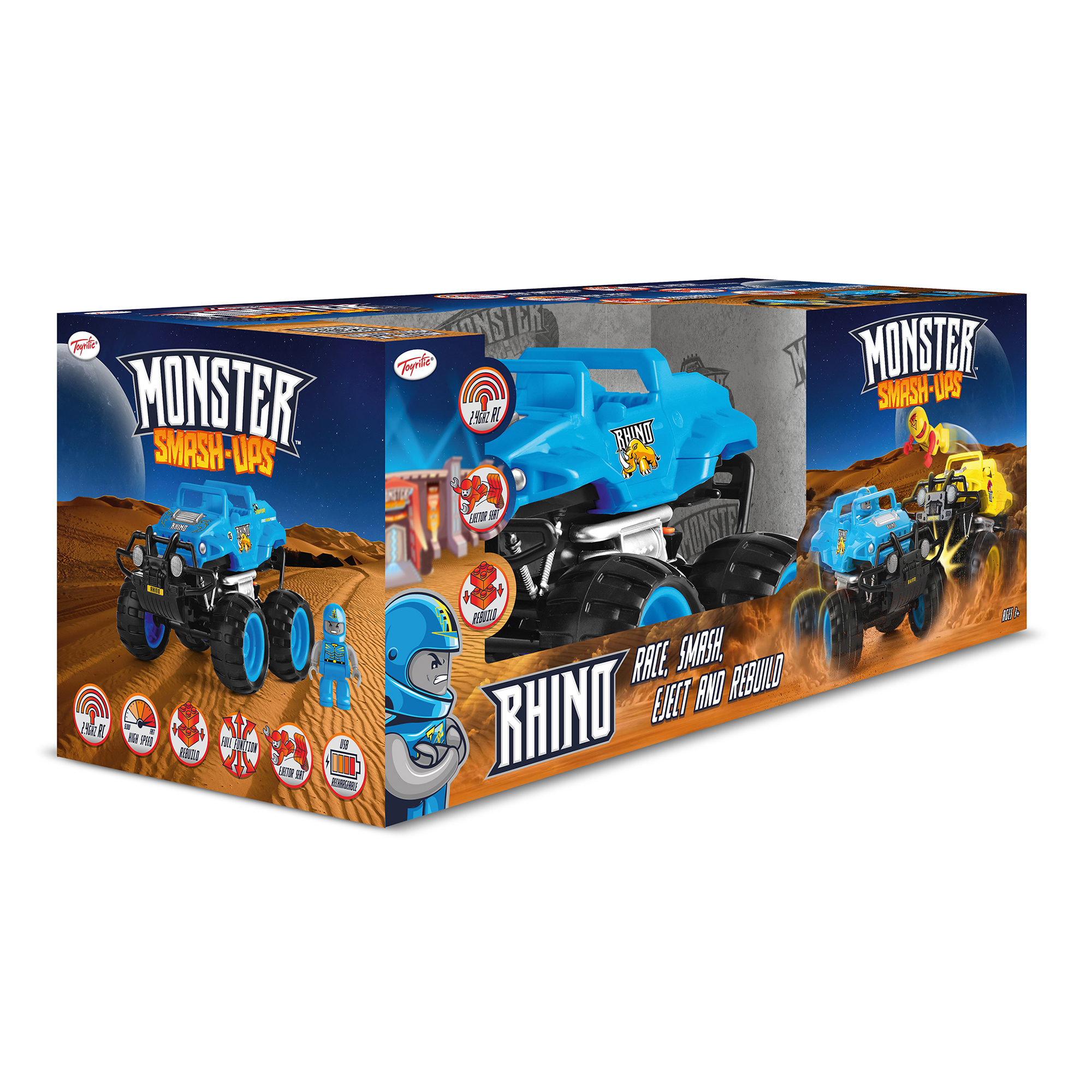 Monster Smash Ups Rhino RC Monster Truck Monster Smash Ups Rhino RC Monster Truck