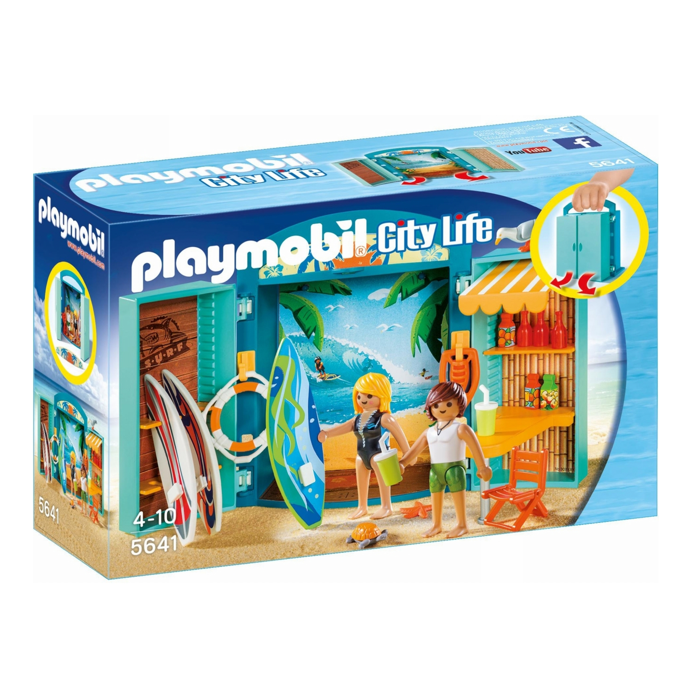 Playmobil Summer Fun Surf Shop Play Box 5641 Playmobil Summer Fun Surf Shop Play Box 5641