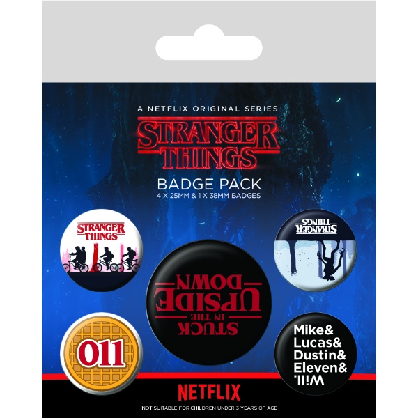 Stranger Things Upside Down Badge Pack