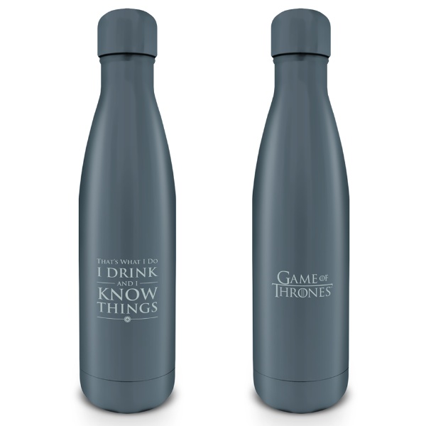 Game Of Thrones I Drink And I Know Things Metal Drinks Bottle