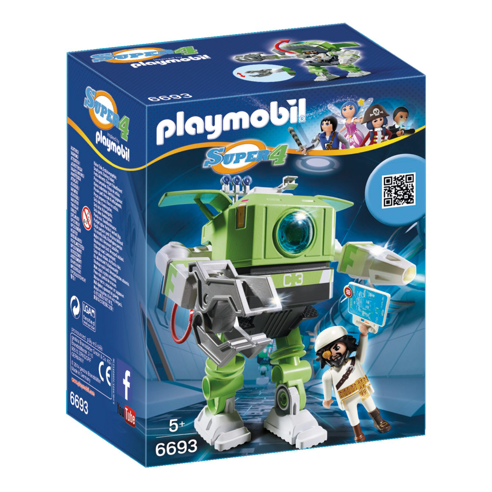 Playmobil Super 4 Cleano Robot 6693