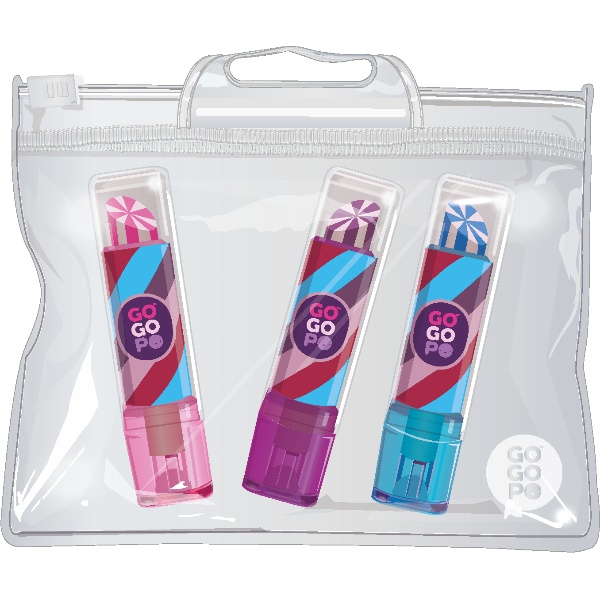 Gogopo Lipstick Eraser 3piece