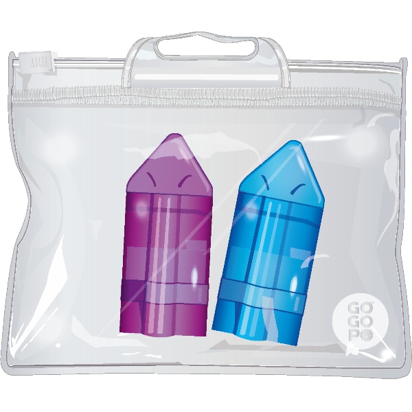 Gogopo Triangle Eraser Sharpner Asst