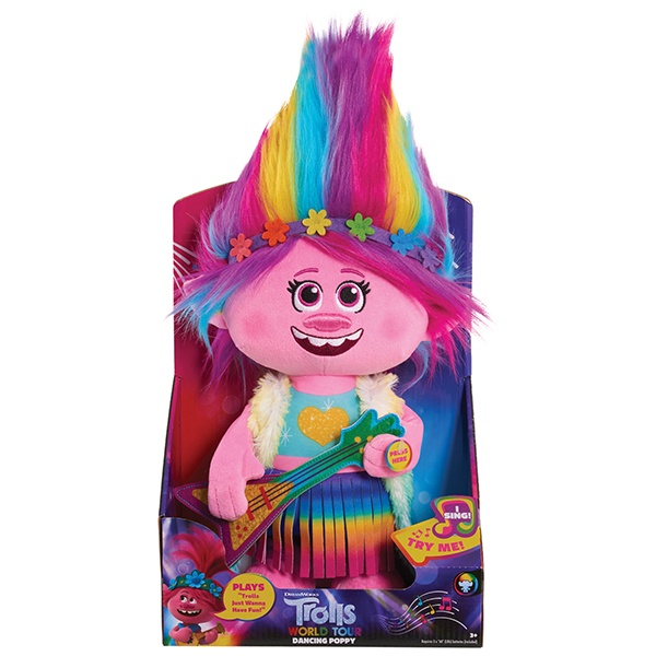 Trolls World Tour Dancing Feature Poppy Plush Trolls World Tour Dancing Feature Poppy Plush