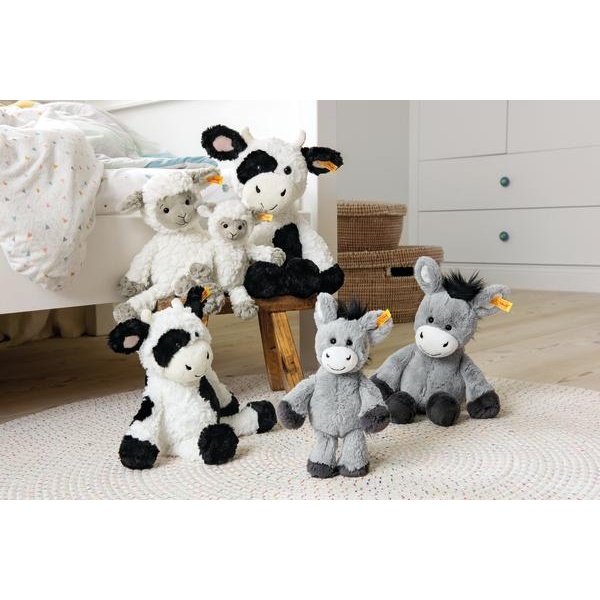 Steiff Soft Cuddly Friends Cobb Cow White Black