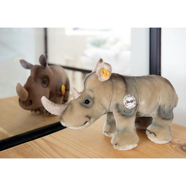 Steiff Back In Time Silie Rhinoceros Grey Beige